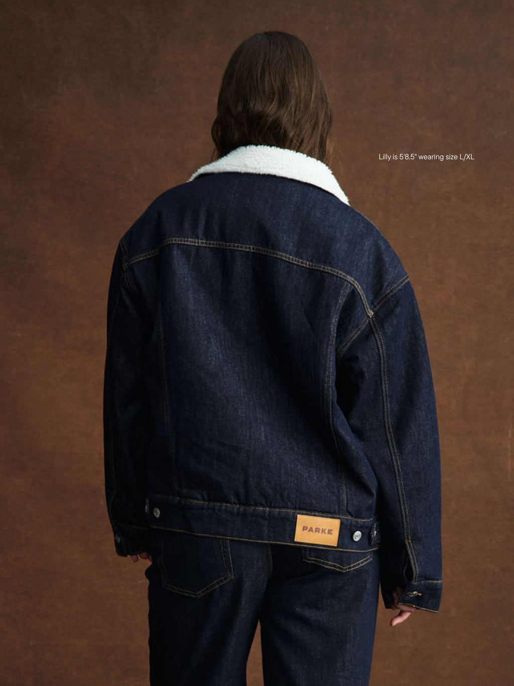 Oversized Sherpa Lined Denim Jacket