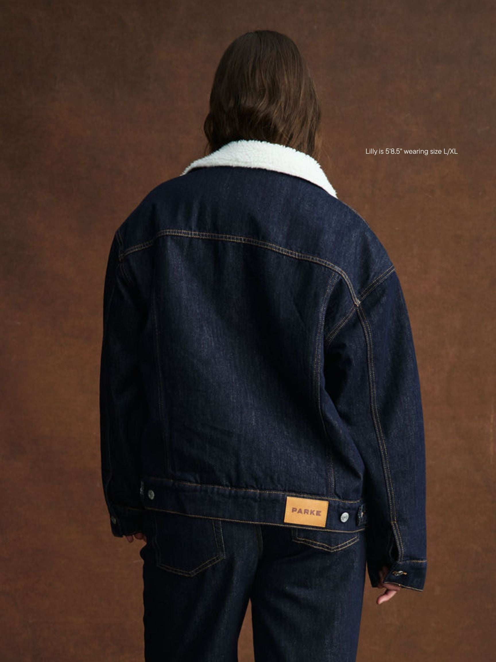 Oversized Sherpa Lined Denim Jacket