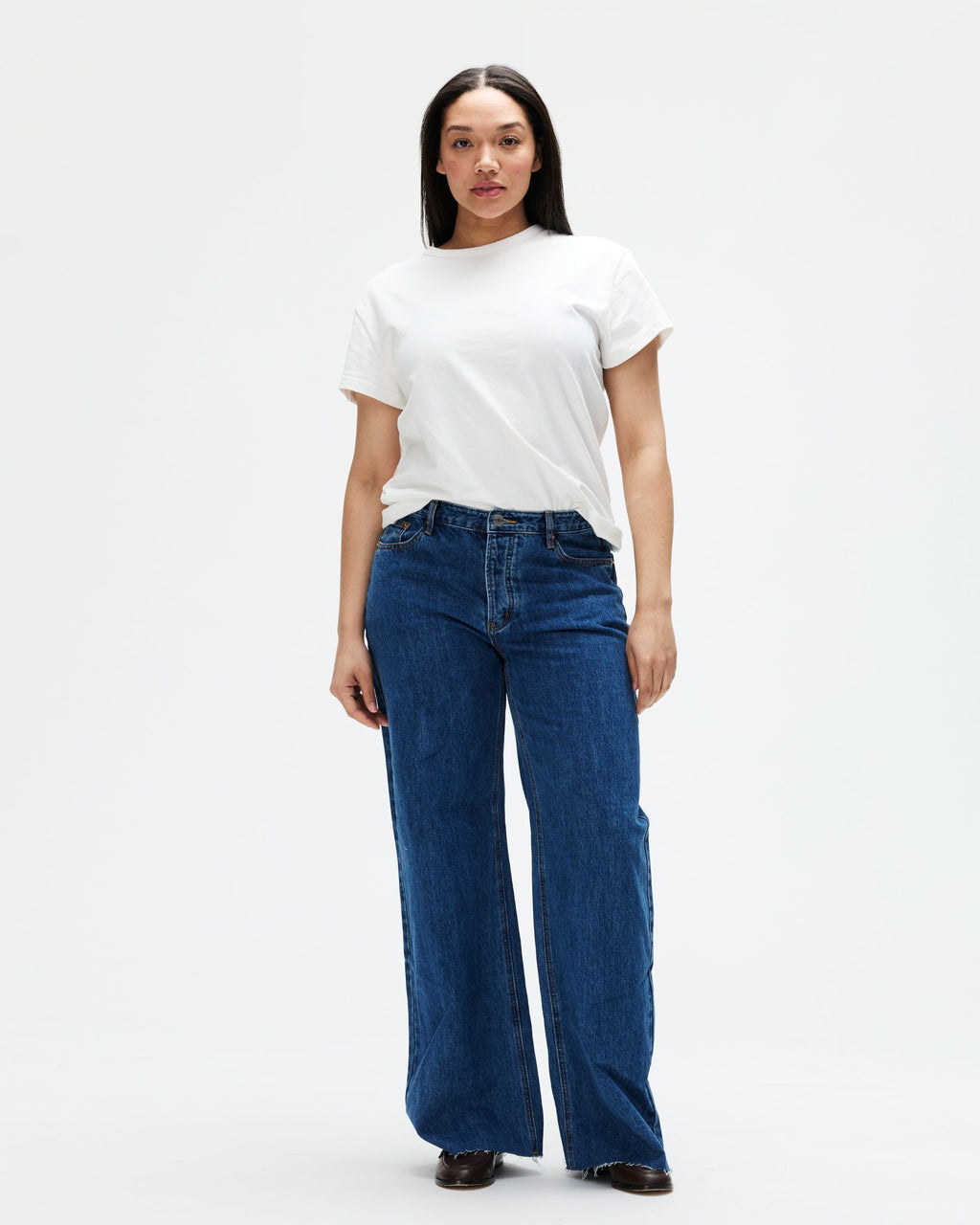 Low Rise Baggy Jeans - Medium Wash
