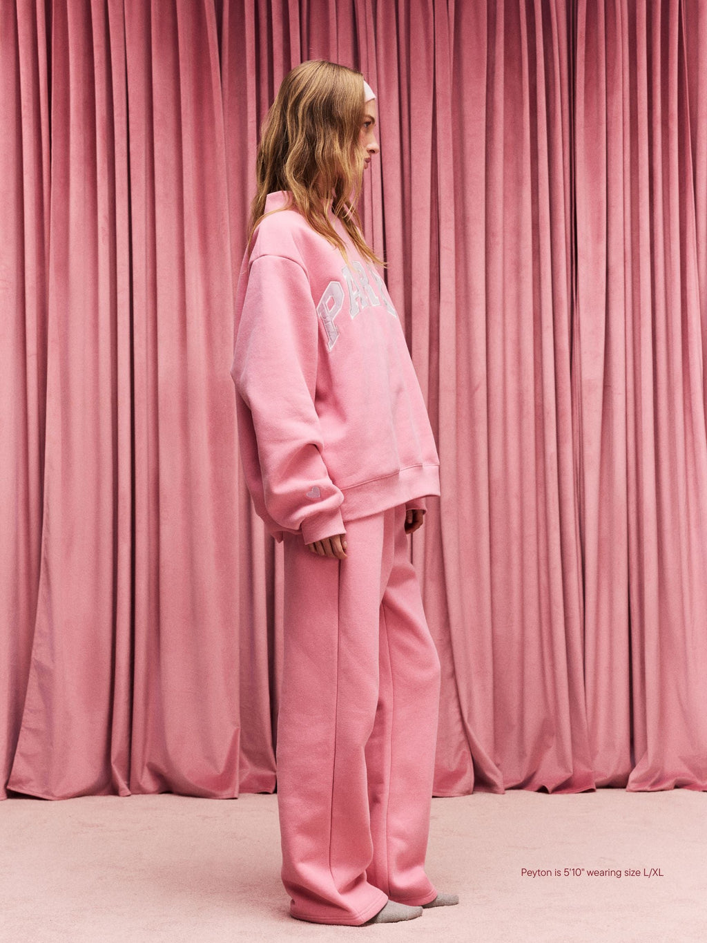 Preorder Valentine's Varsity Mockneck - Blush + Lavender