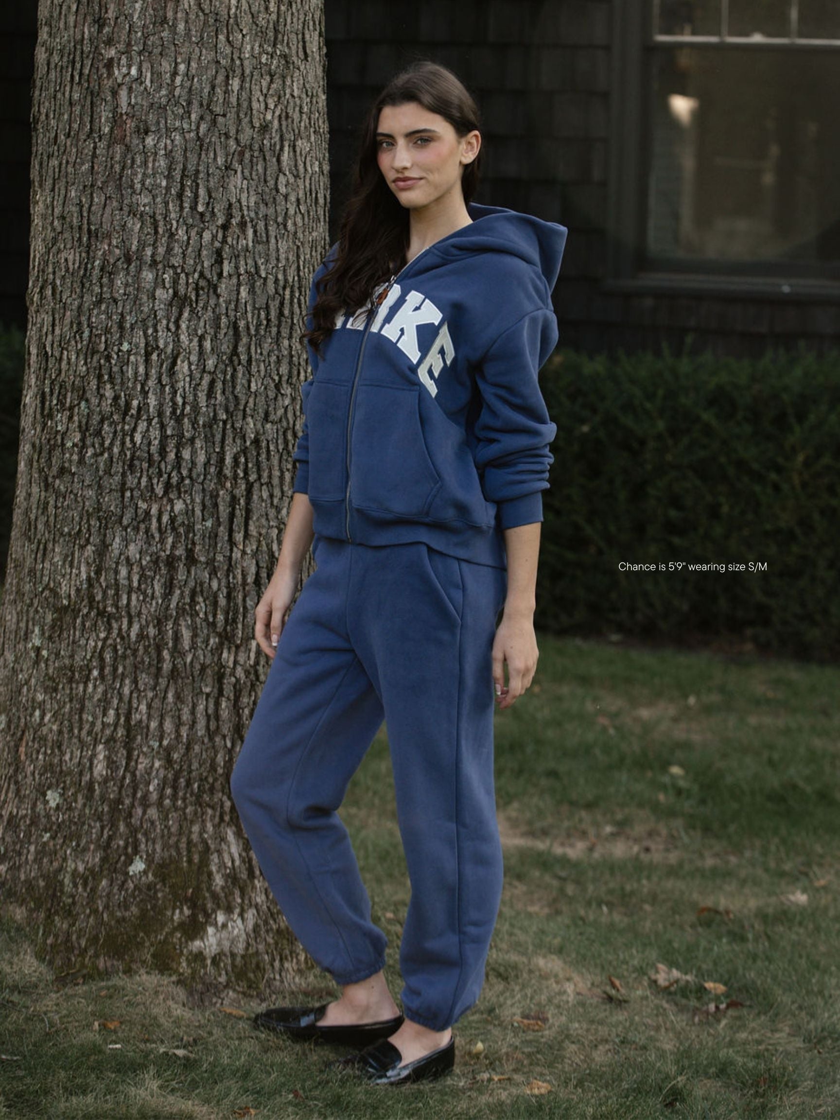 Drawstring Unisex Sweatpants - Crown Blue
