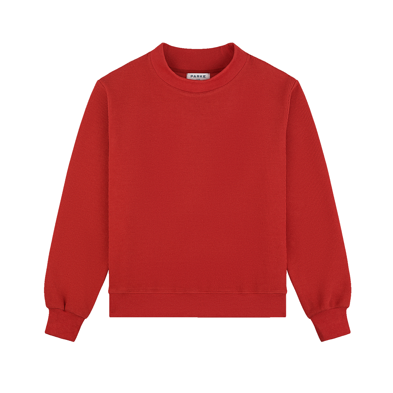 Holiday Waffle Mockneck Pullover