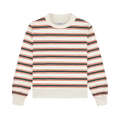 Holiday Striped Mockneck Pullover