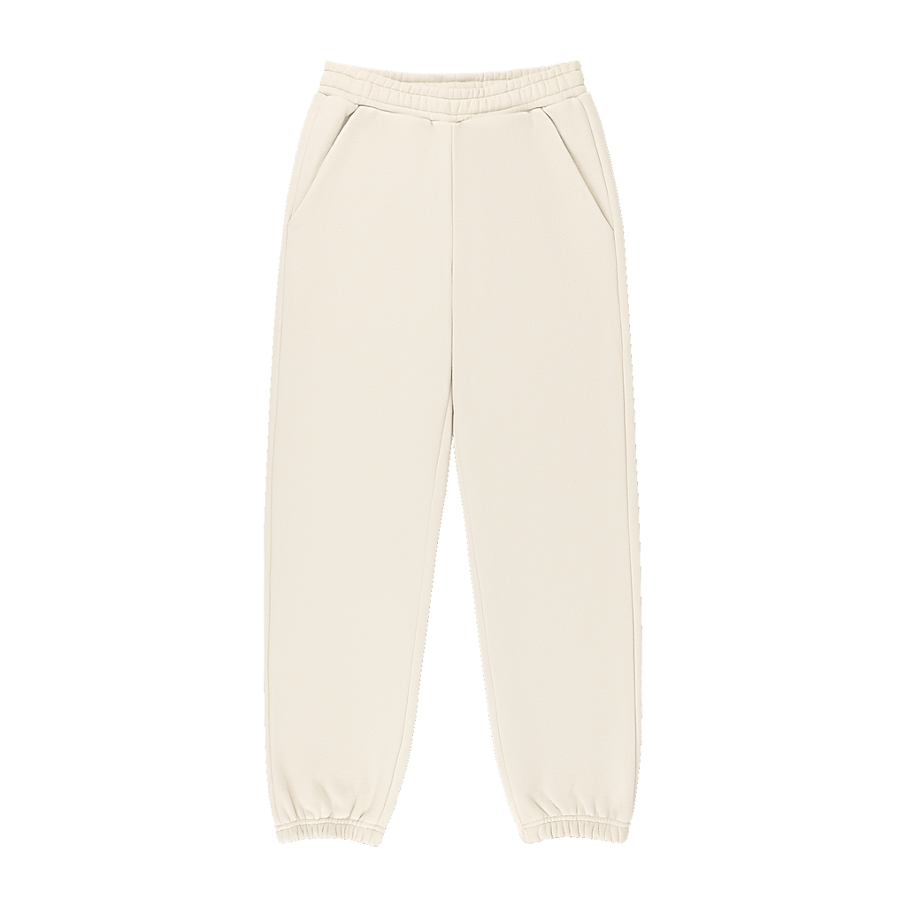 Drawstring Unisex Sweatpants - Oat
