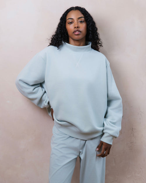 Bridal Classic Mockneck - Pale Blue