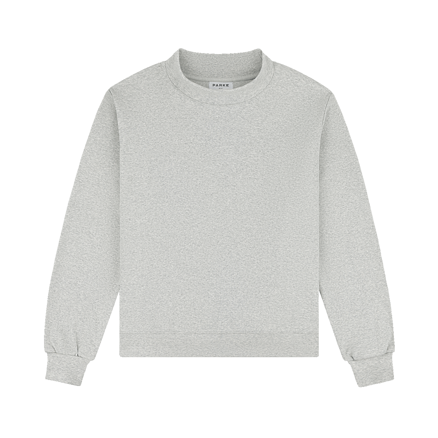 Ribbed Mockneck Pullover - Grey