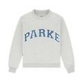 Vintage Denim Varsity Mockneck - Classic Grey + Vintage Denim