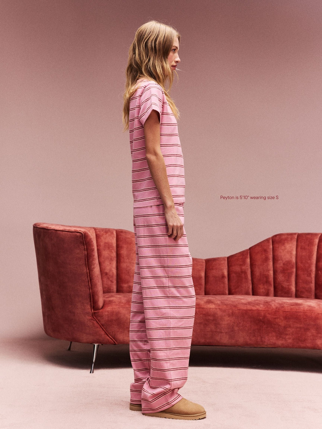 Preorder Striped Cotton Boxer Pants - Sweetheart Stripe