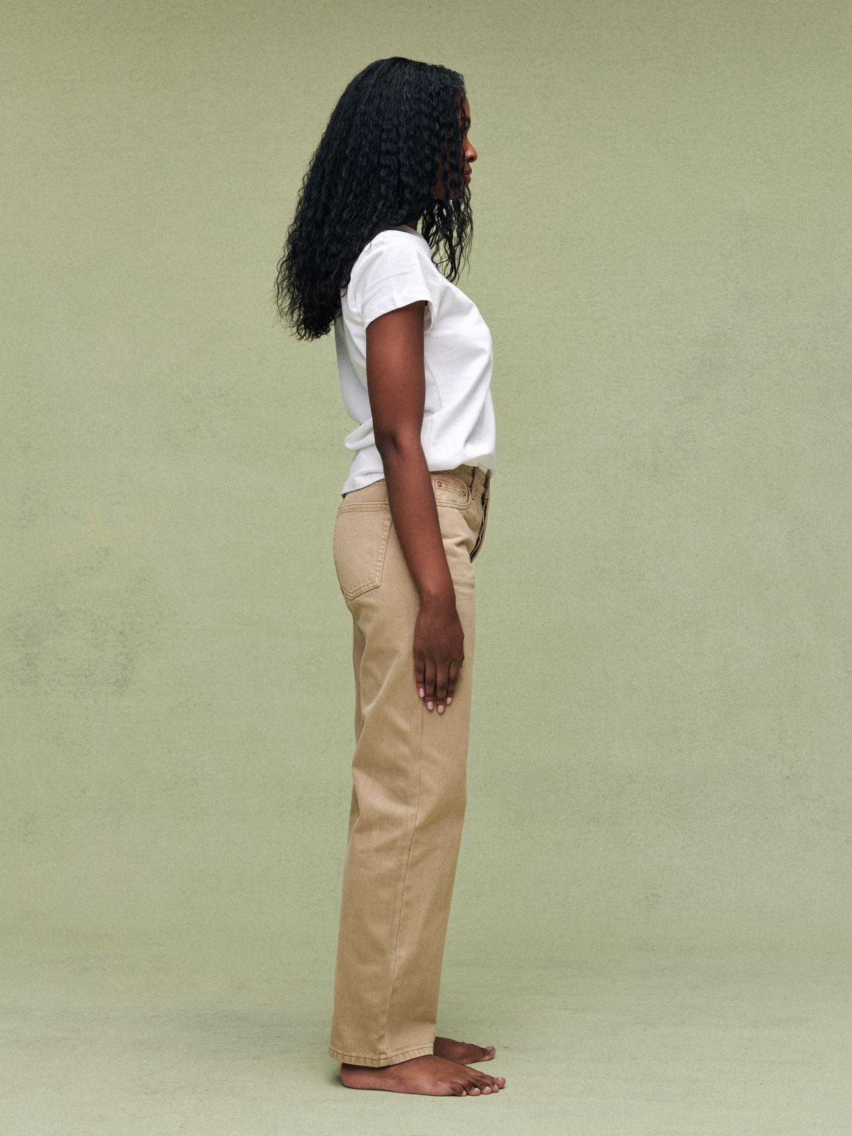 Classic Straight Jeans - Camel