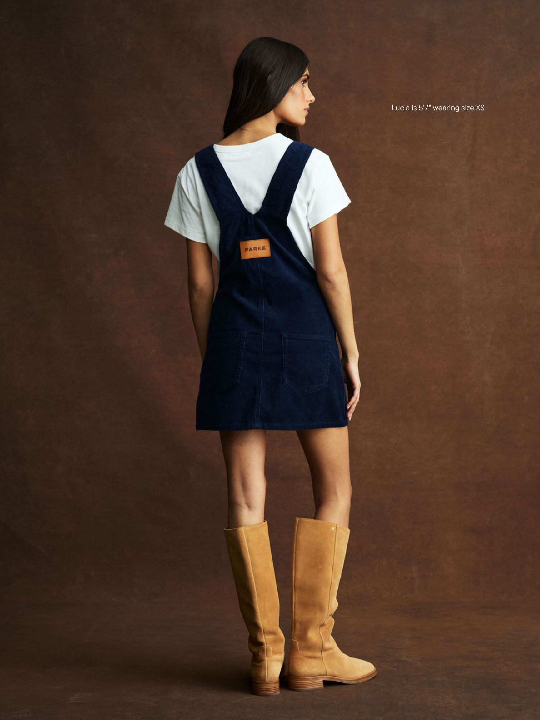 Corduroy Overall Mini Dress