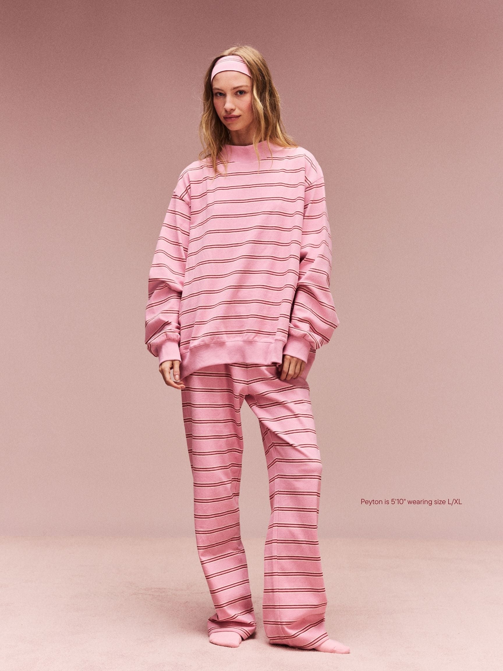 Preorder Striped Mockneck Pullover - Sweetheart Stripe