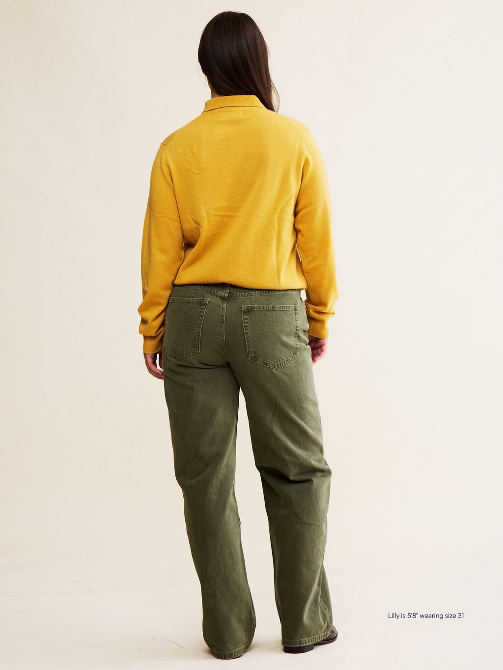 Classic Straight Jeans - Olive