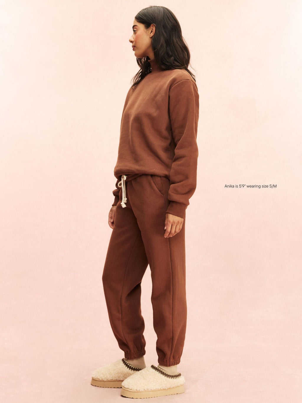 Drawstring Unisex Sweatpants - Mocha