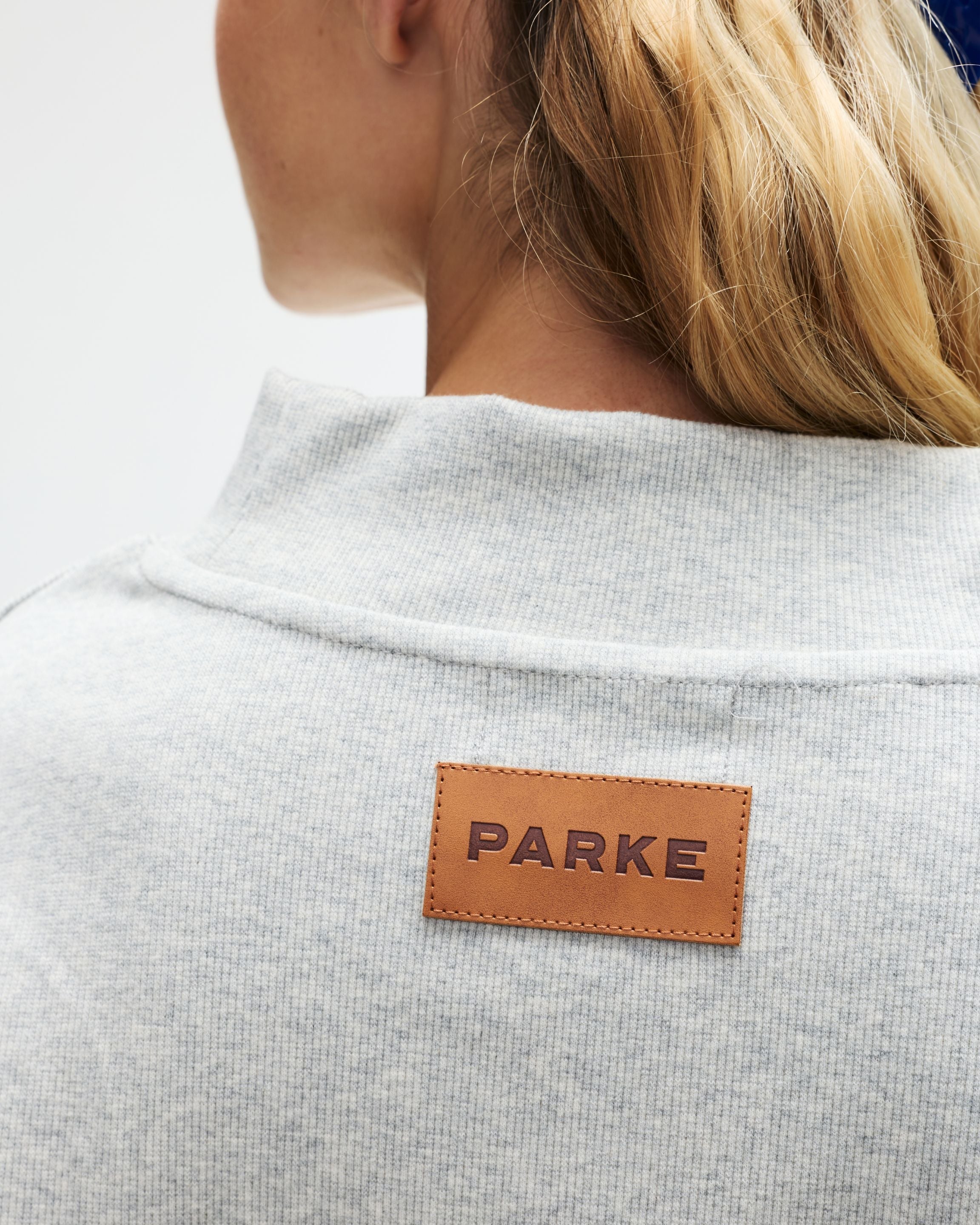 Ribbed Mockneck Pullover - Grey