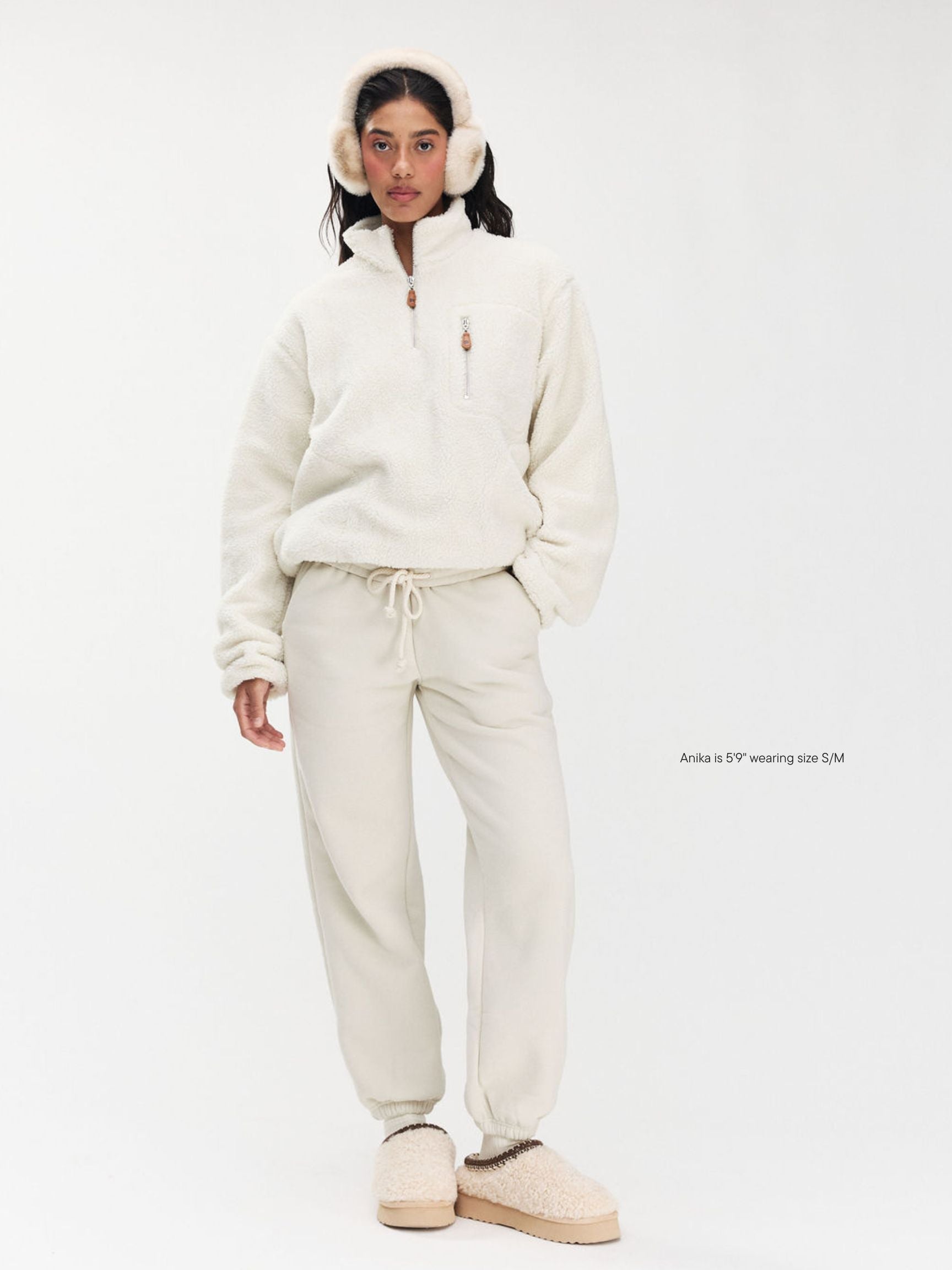 Drawstring Unisex Sweatpants - Oat