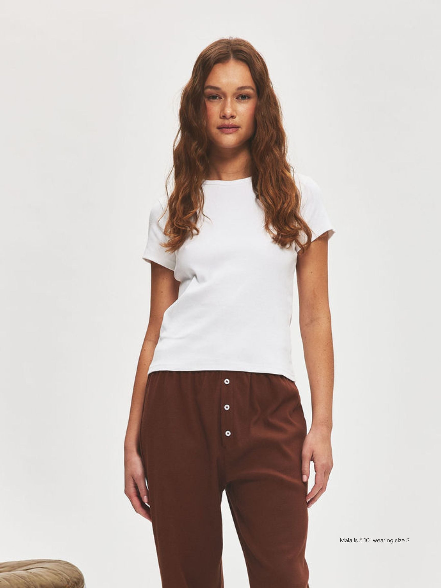 Ribbed Short Sleeve T-Shirt