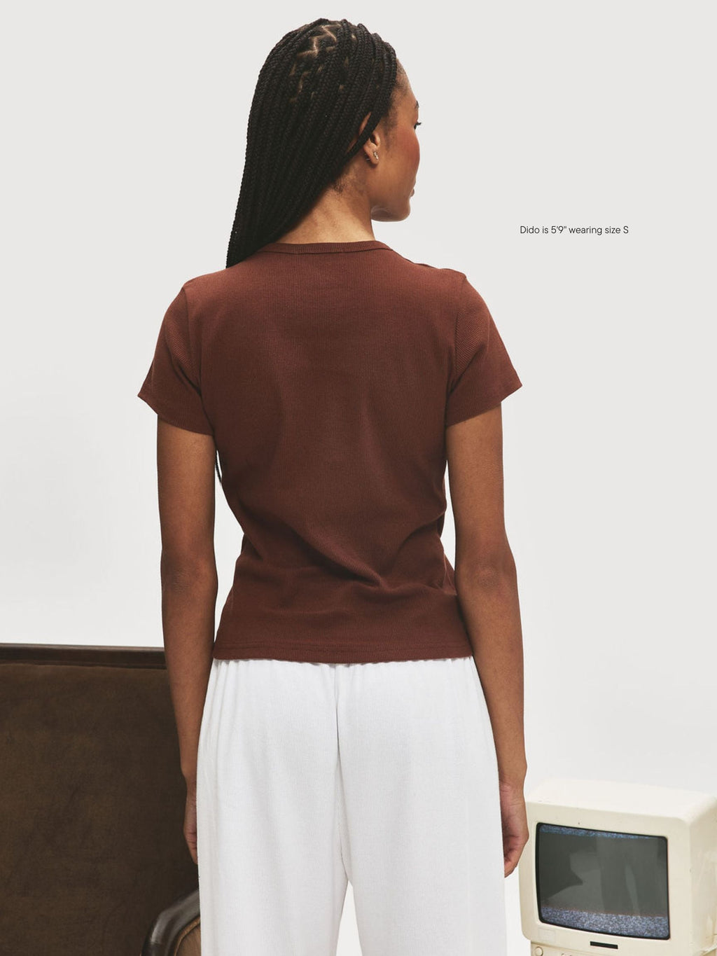 Ribbed Short Sleeve T-Shirt
