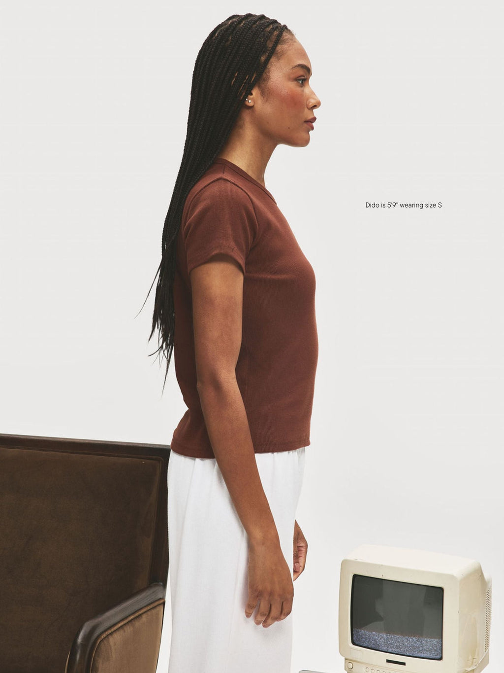 Ribbed Short Sleeve T-Shirt