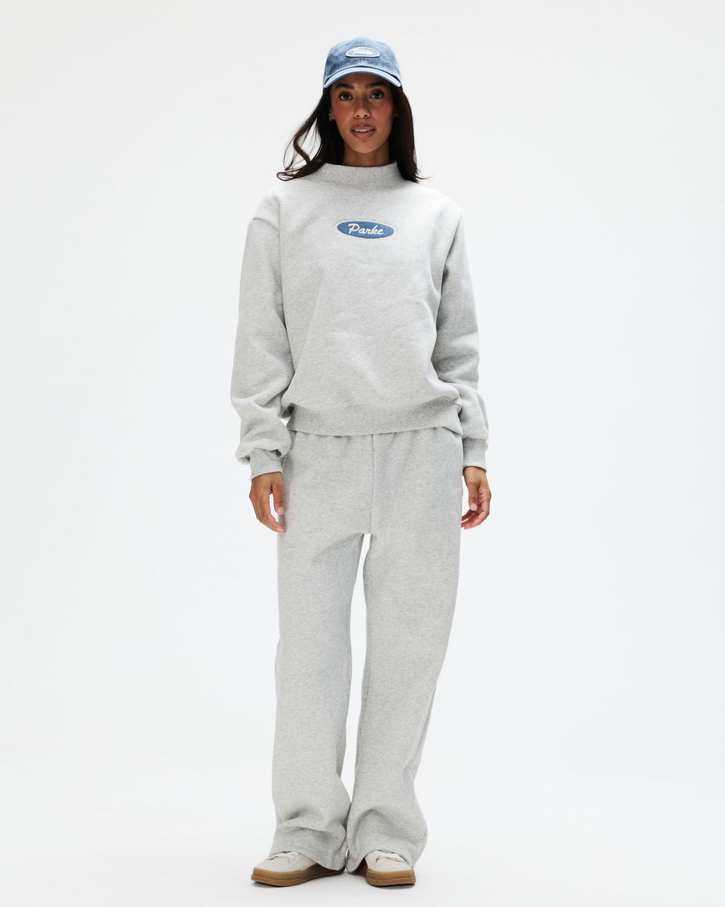 Signature Patch Mockneck - Classic Grey