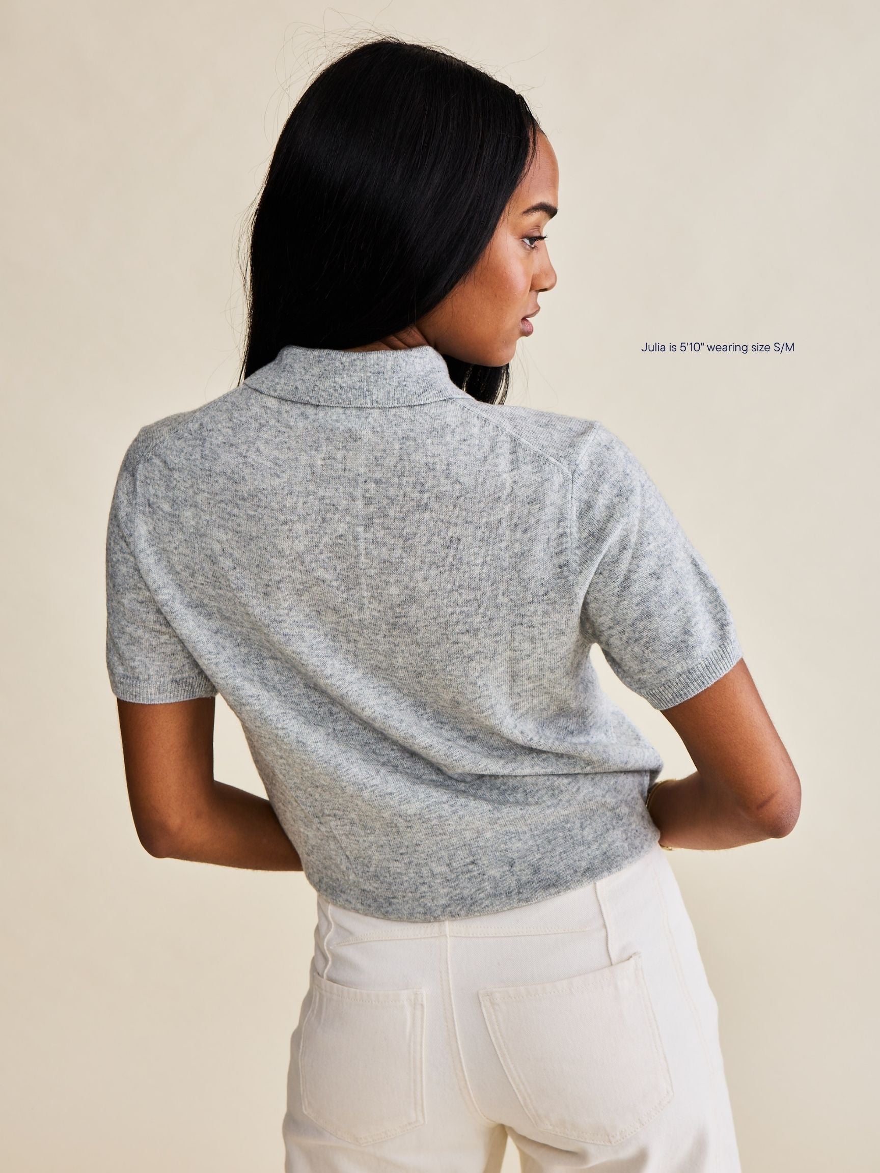 Short Sleeve Classic Polo Sweater