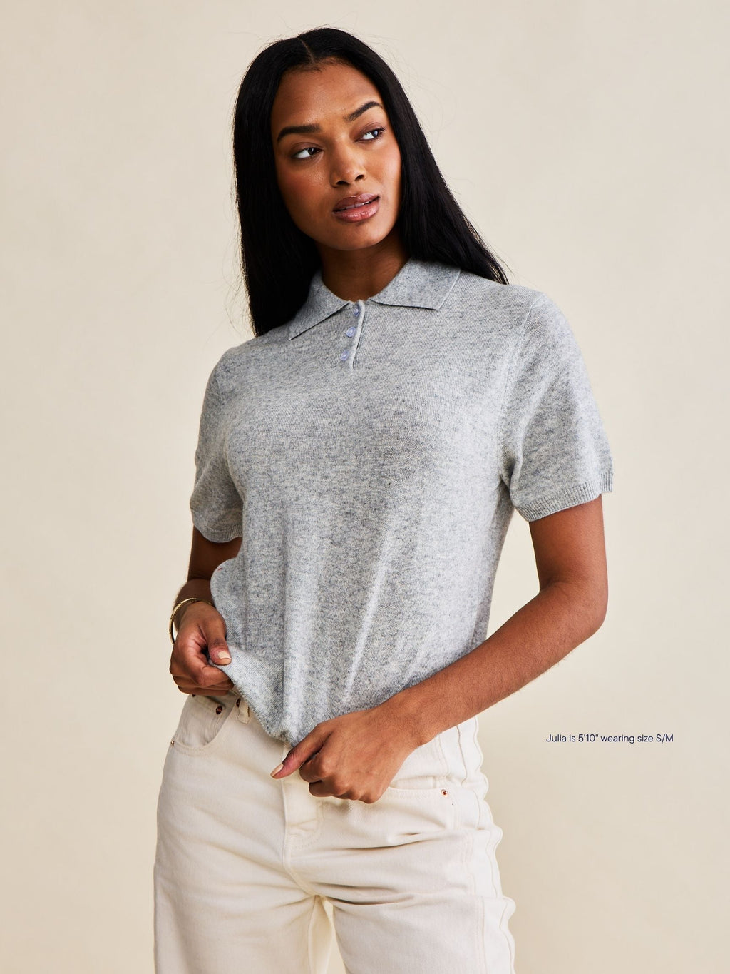 Short Sleeve Classic Polo Sweater