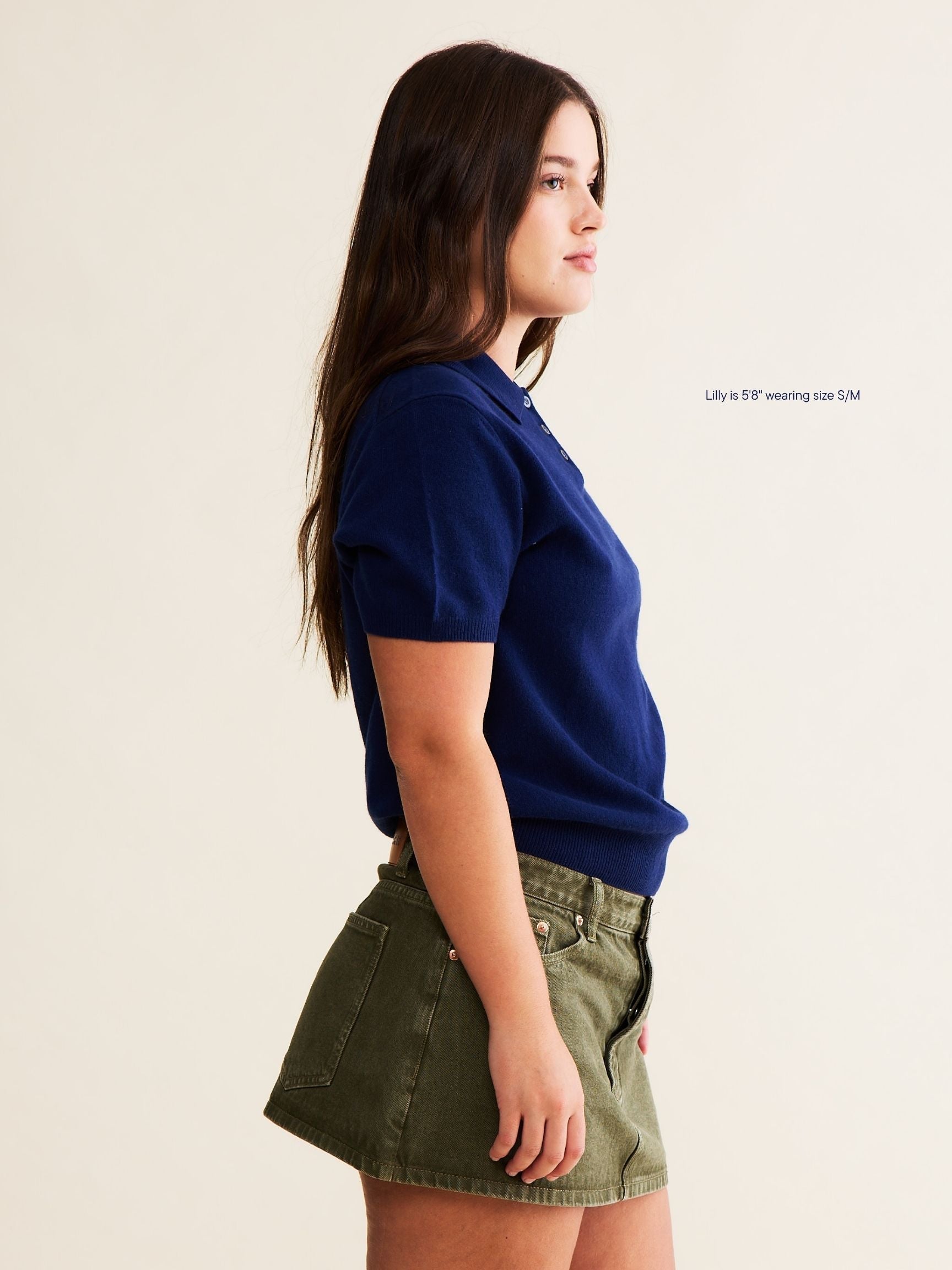 Short Sleeve Classic Polo Sweater