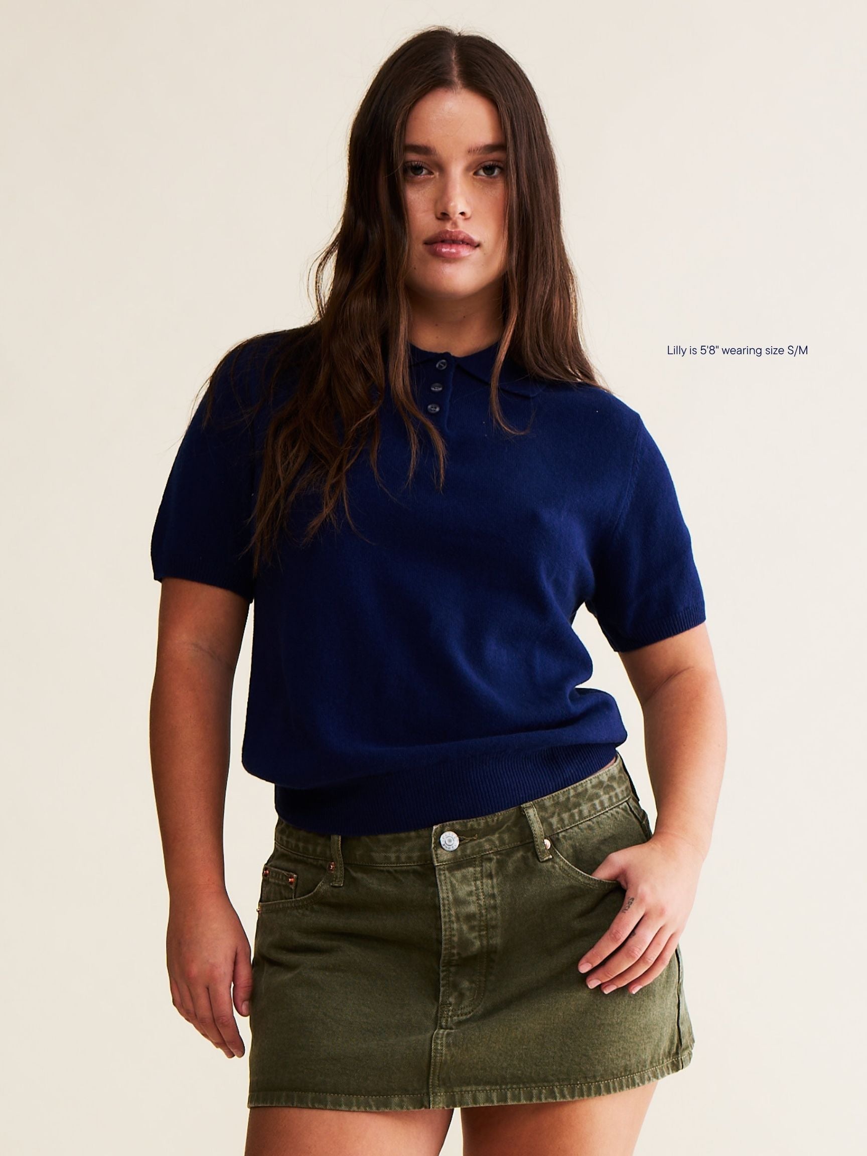 Short Sleeve Classic Polo Sweater