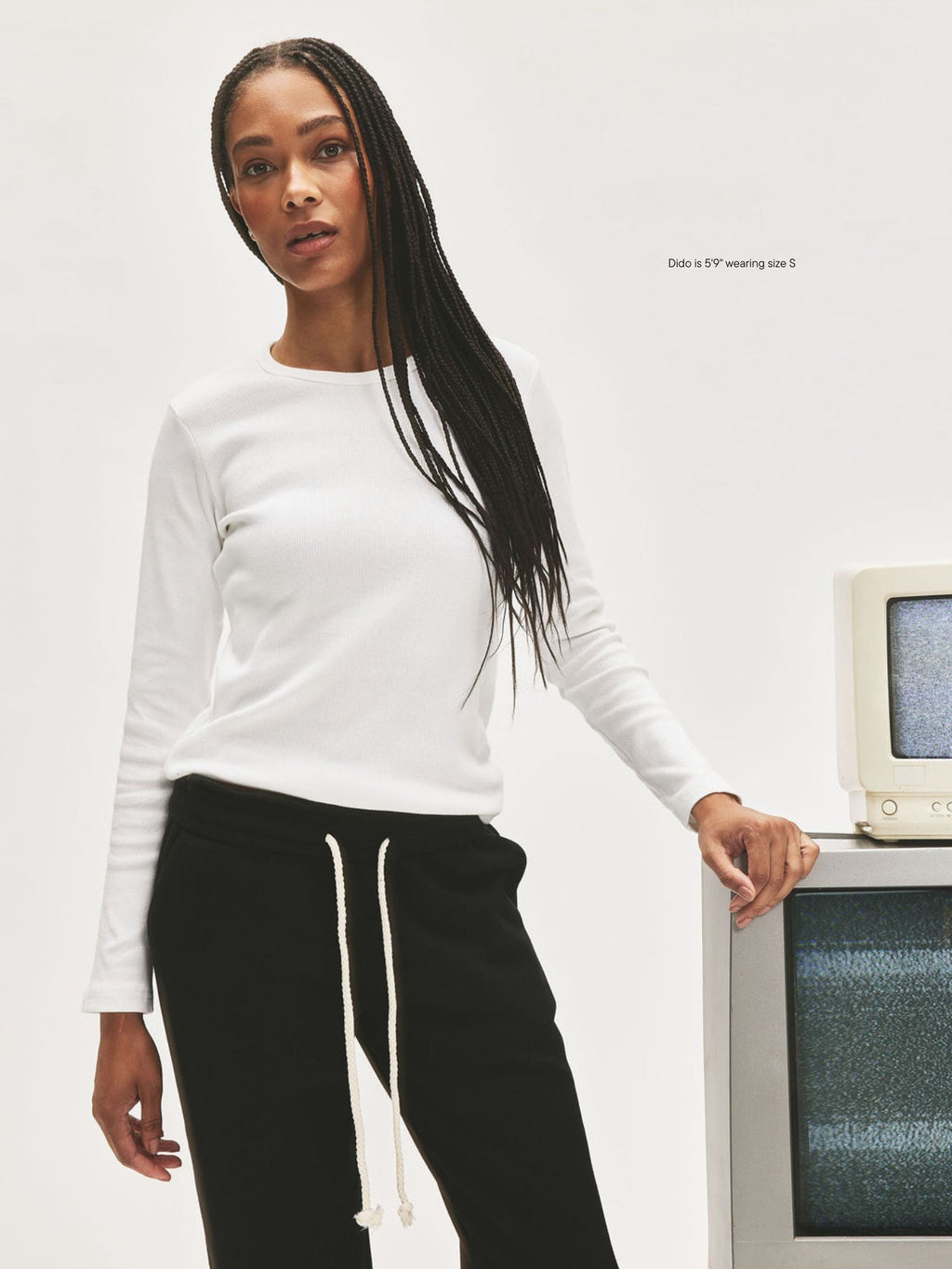 Ribbed Long Sleeve T-Shirt