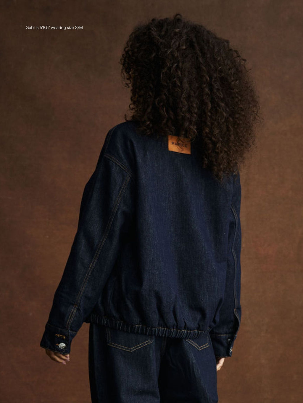 Lined Denim Bomber Jacket