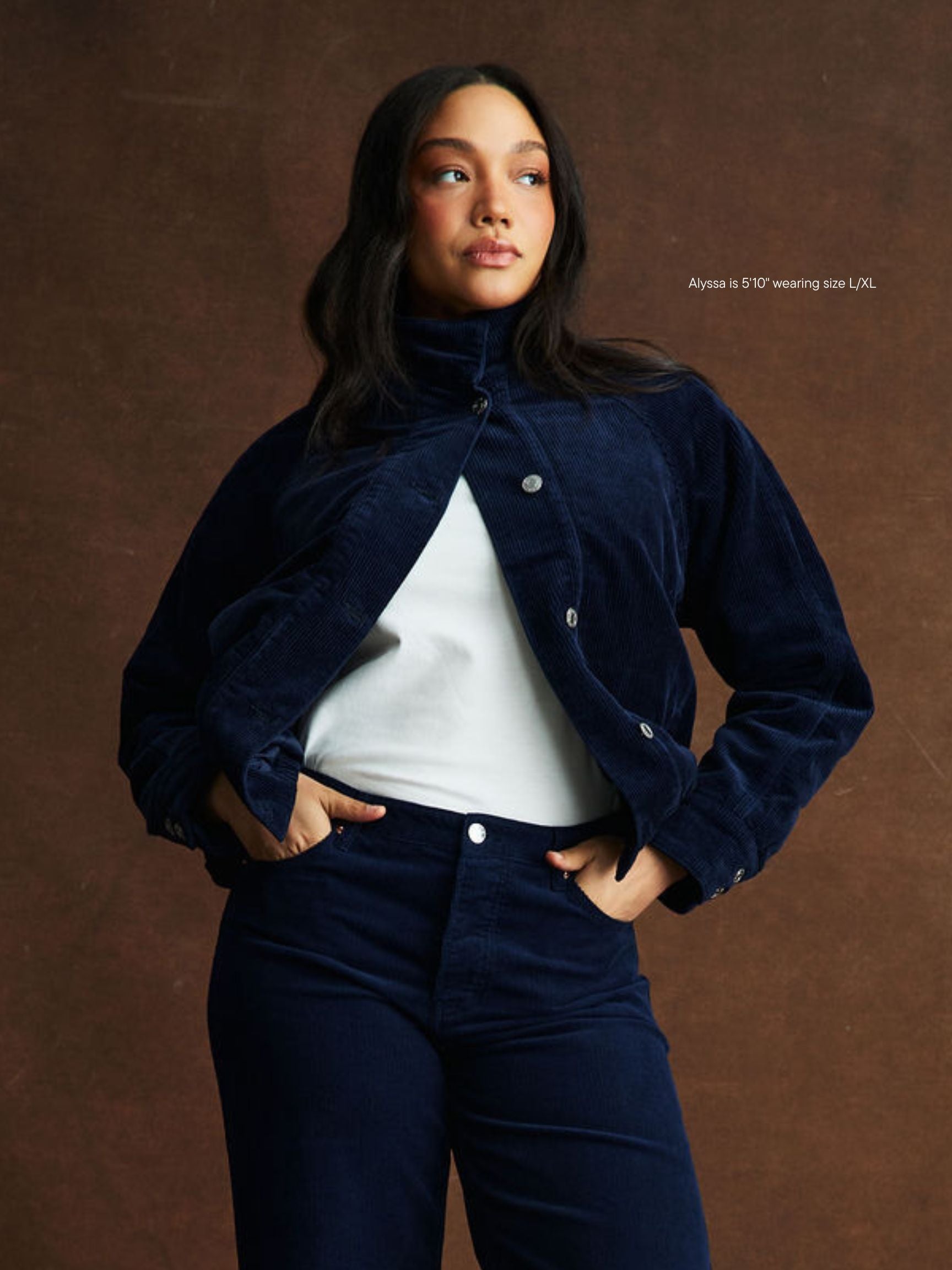 Lined Corduroy Bomber Jacket