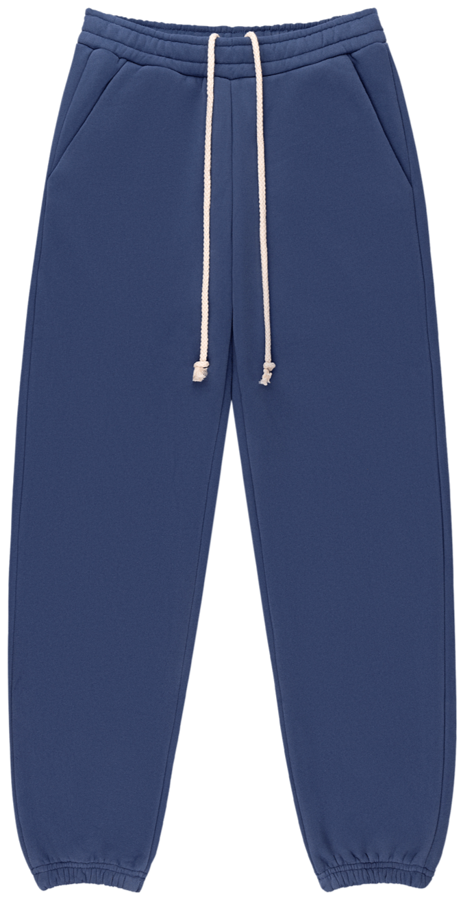 Drawstring Unisex Sweatpants - Crown Blue