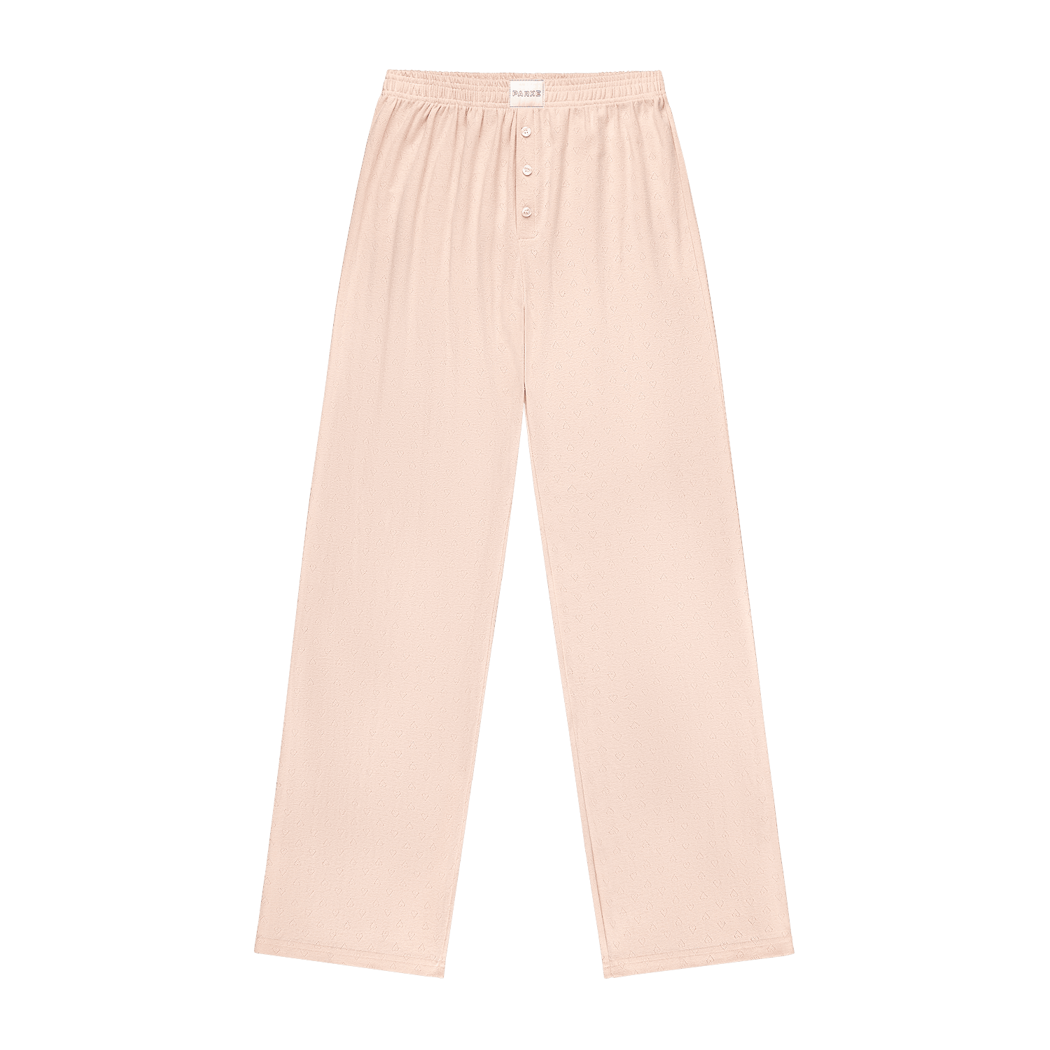 Heart Pointelle Boxer Pants - Peony
