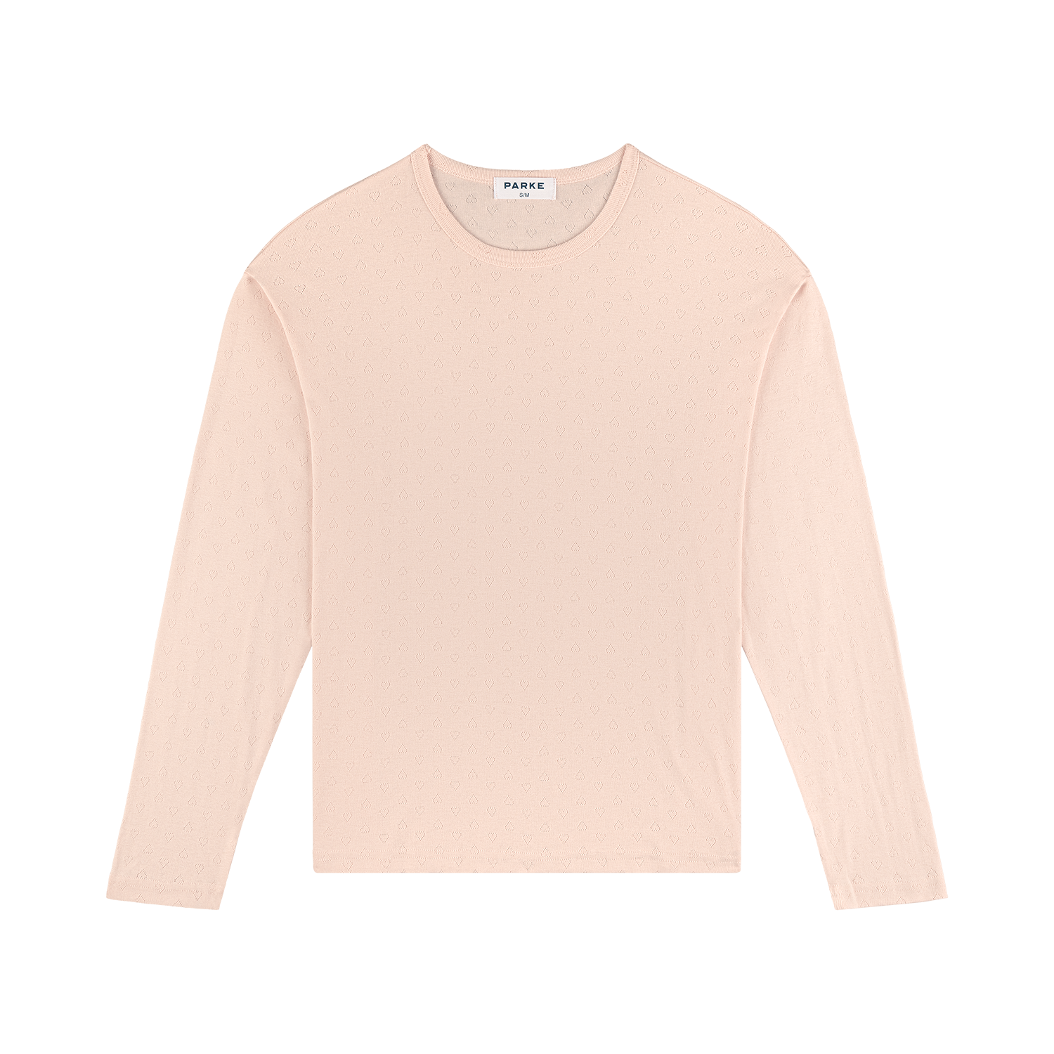 Heart Pointelle Long Sleeve - Peony
