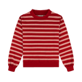 Preorder Striped Mockneck Pullover - Amour Stripe