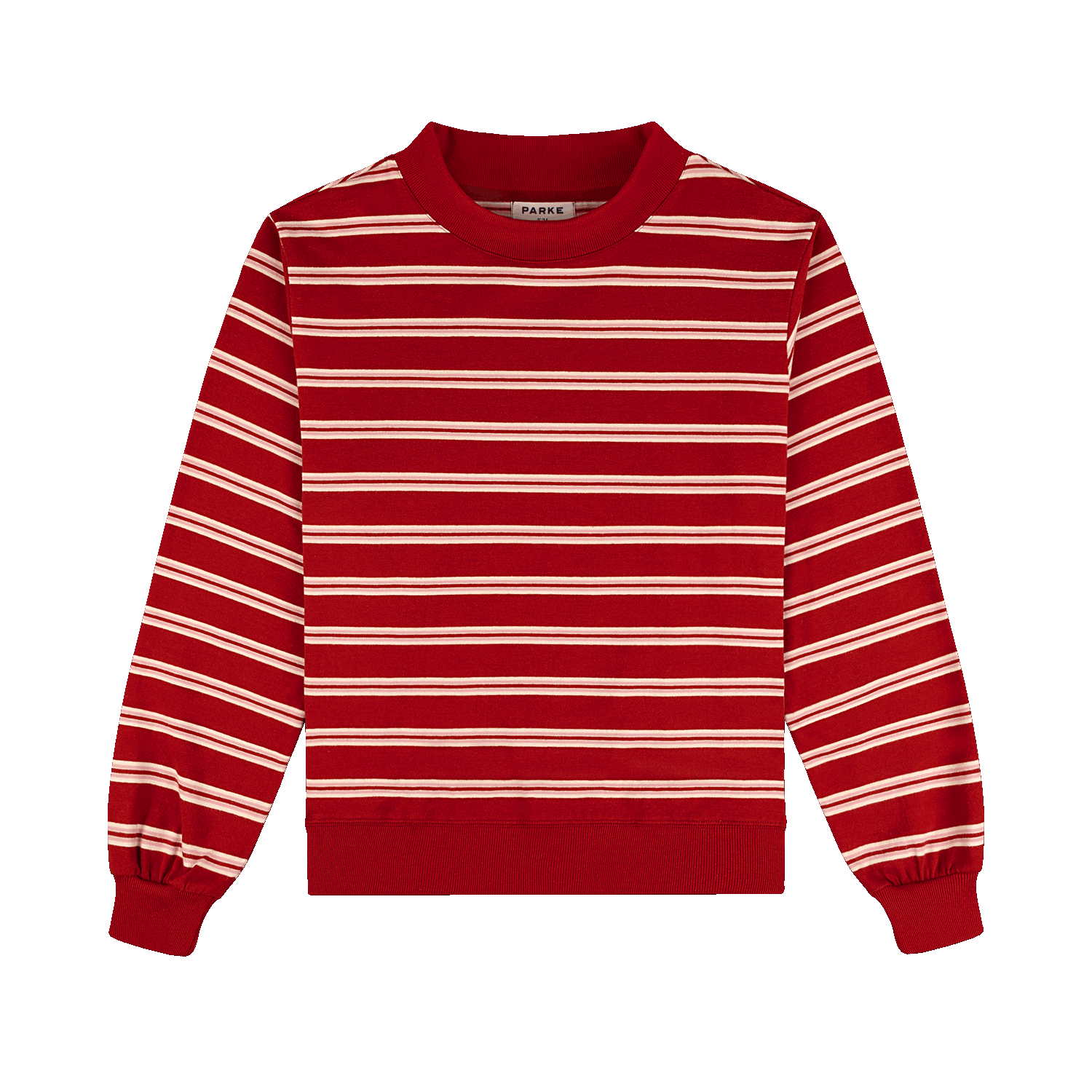 Preorder Striped Mockneck Pullover - Amour Stripe