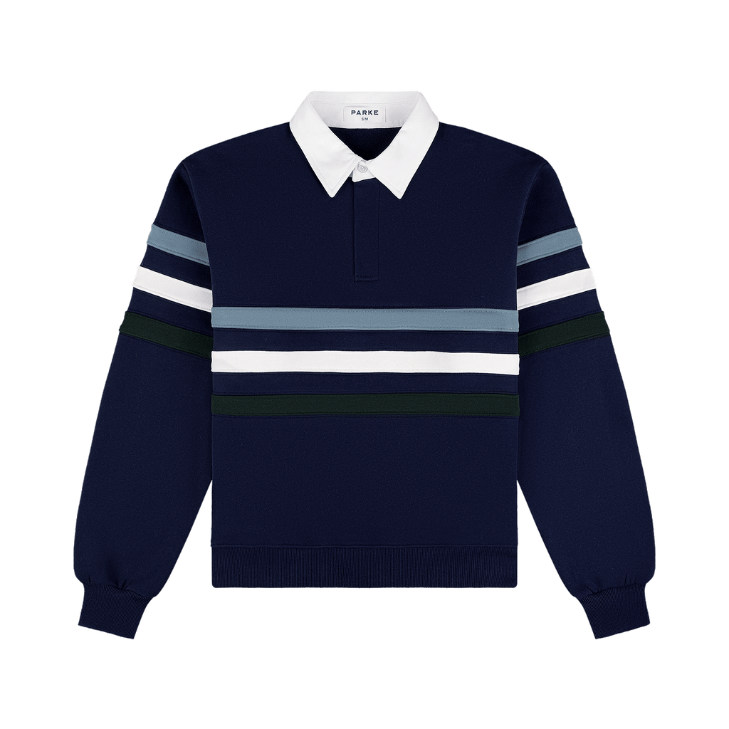 Striped Rugby Sweatshirt - Shadow
