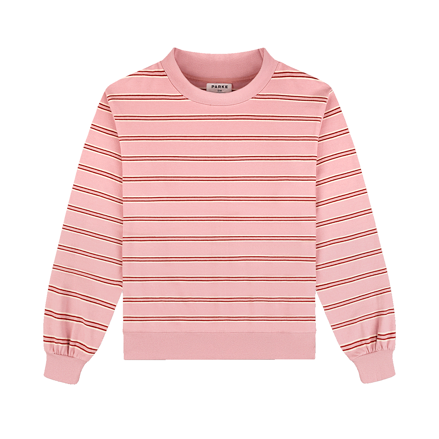Preorder Striped Mockneck Pullover - Sweetheart Stripe