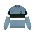 Vintage Stripe Mockneck - Glacier