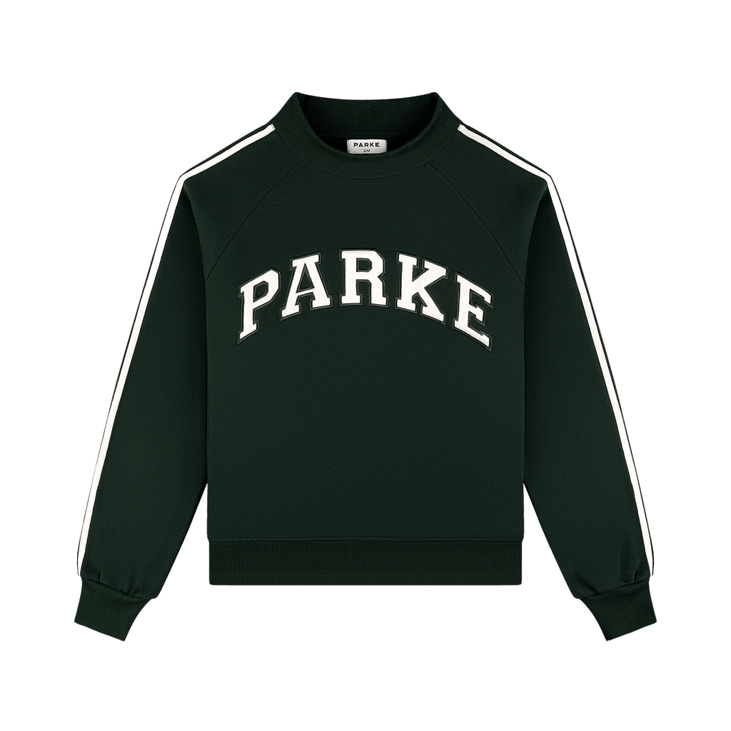 Sport Stripe Mockneck - Forest