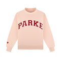 Preorder Valentine's Varsity Mockneck - Peony + Crimson