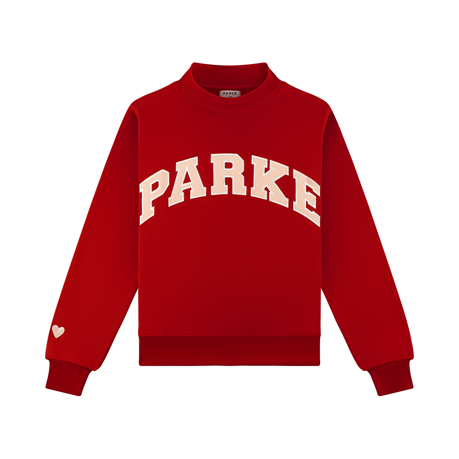 Preorder Valentine's Varsity Mockneck - Crimson + Peony
