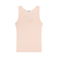 Heart Pointelle Tank - Peony