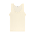 Heart Pointelle Tank - Cream