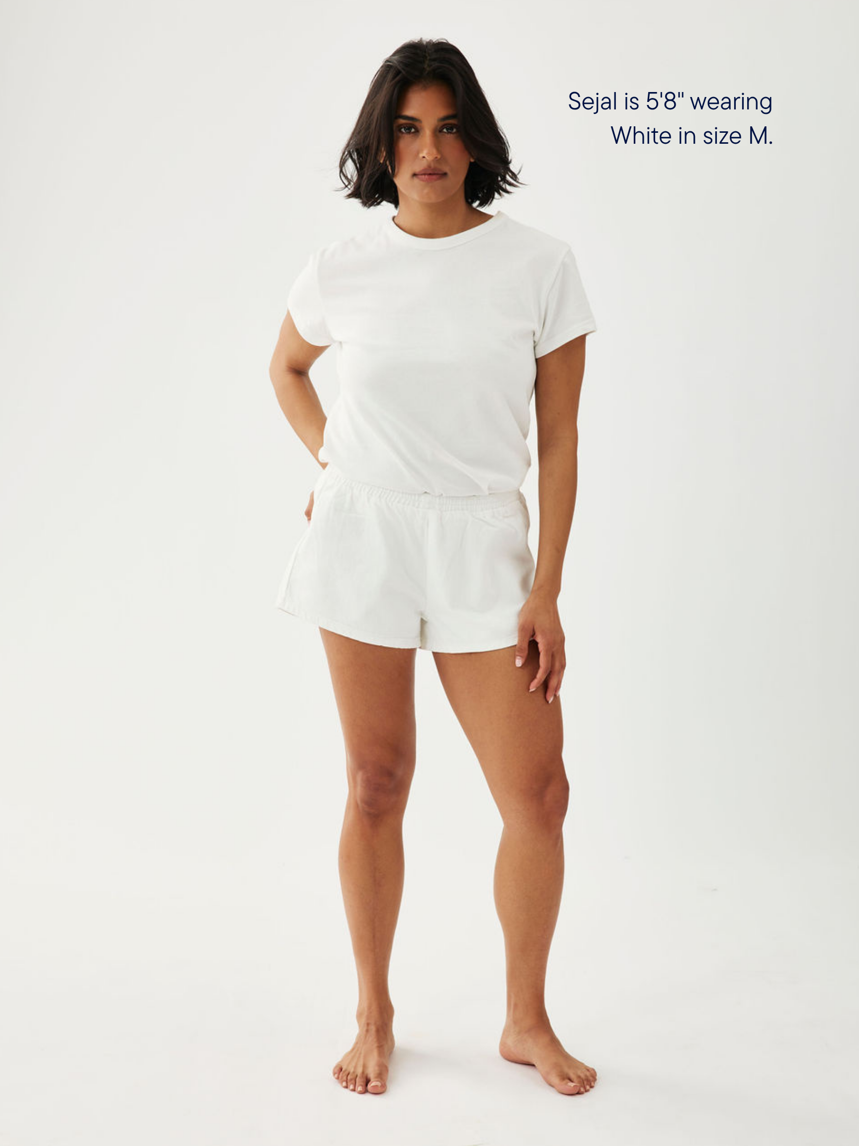Elastic Denim Short