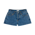 Denim Mini Shorts - Medium Wash