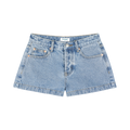 Denim Mini Shorts - Vintage Wash