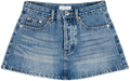 Finished Denim Mini Skirt