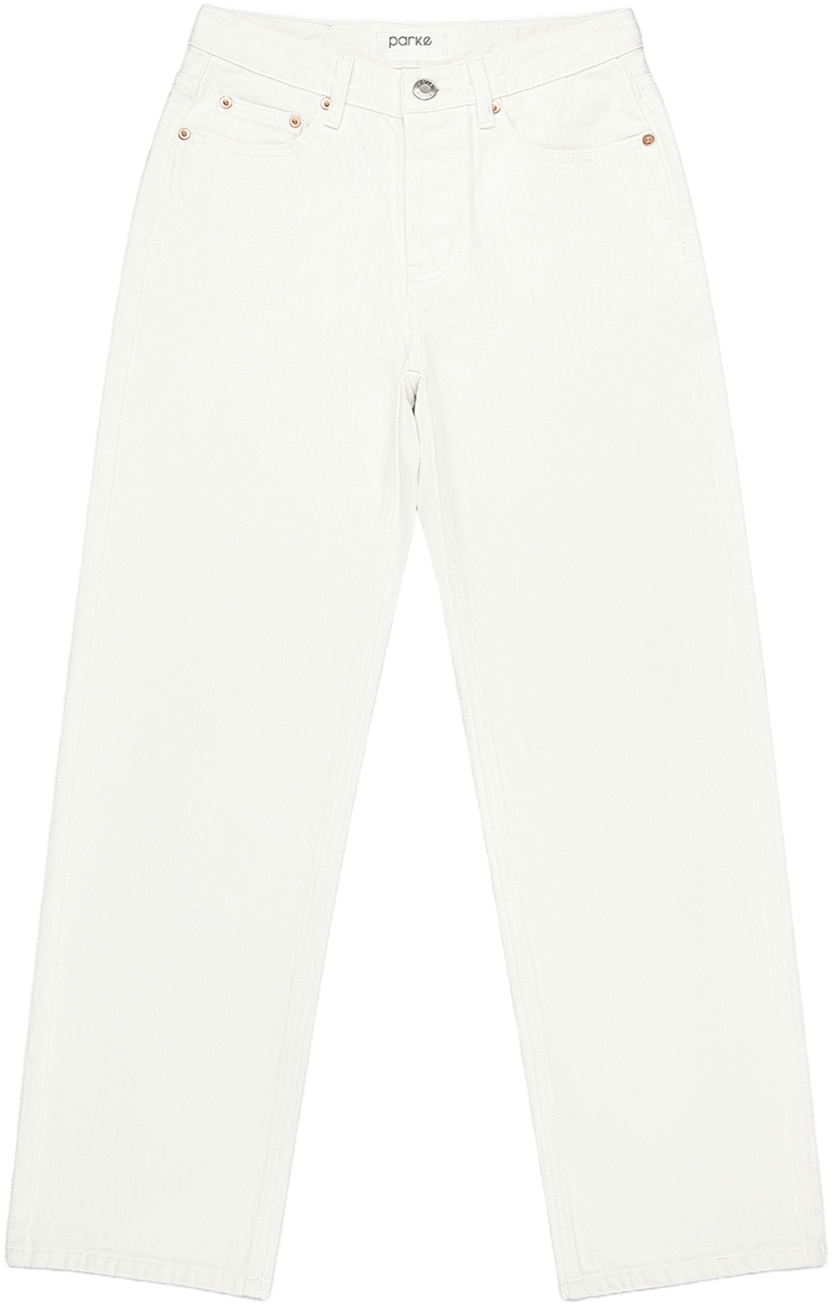 Classic Straight Jeans - White