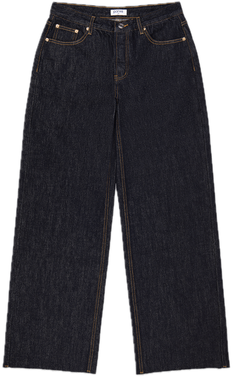 Low Rise Baggy Jeans - Dark Wash