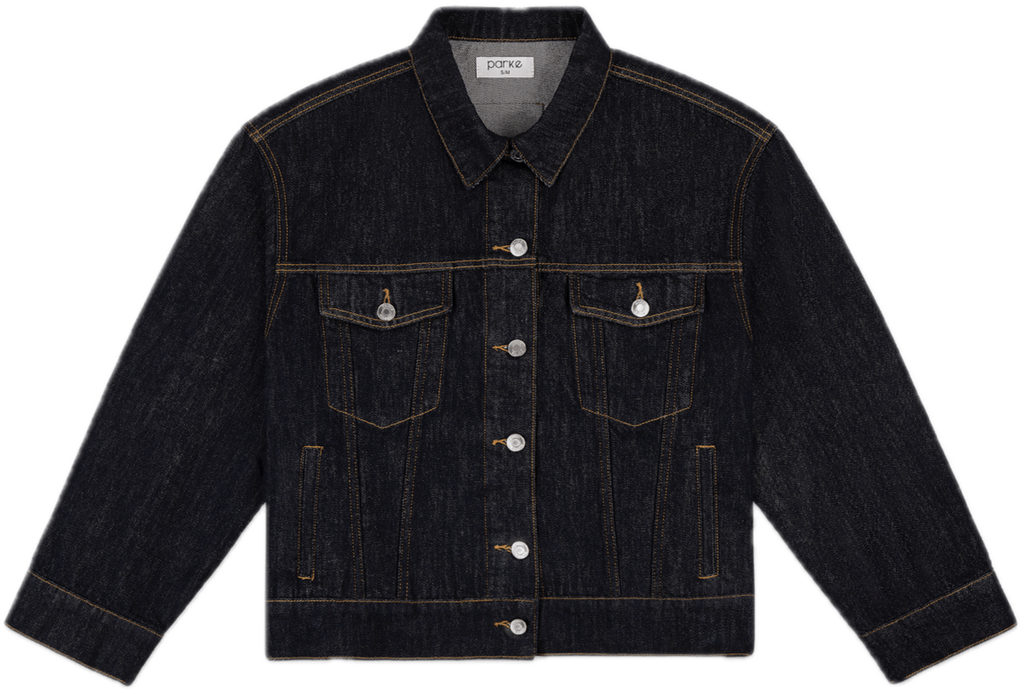 Oversized Denim Jacket - Dark Wash